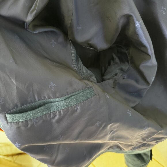 JOHN VARVATOS TEAL Suede Trucker Jacket NWT in sz. 46 MSRP $1898 - Picture 5 of 10